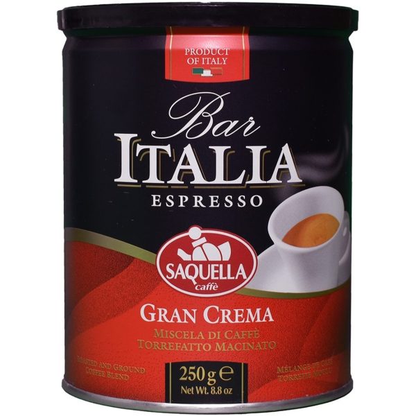قهوه اسپرسو آسیاب شده ایتالیا Italia مدل GRAN CREMA قوطی 250 گرم