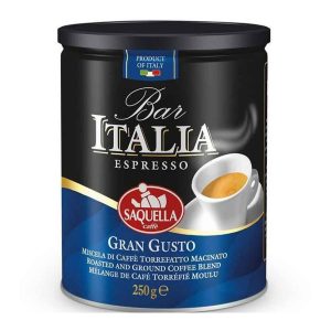 قهوه اسپرسو آسیاب شده ایتالیا Italia مدل GRAN GUSTO قوطی 250 گرم