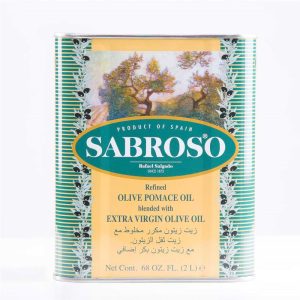 روغن زیتون بی بو سابروسو 2 لیتری (Sabroso Extra Virgin Olive Oil)