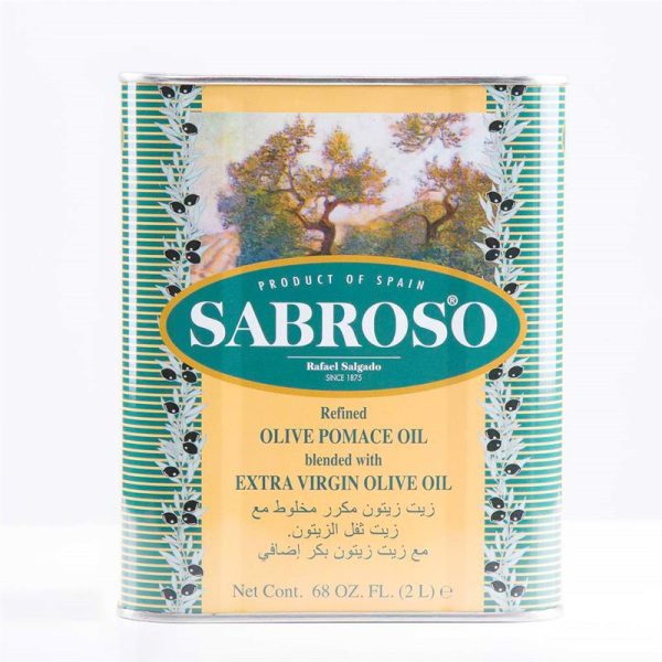 روغن زیتون بی بو سابروسو 2 لیتری (Sabroso Extra Virgin Olive Oil)